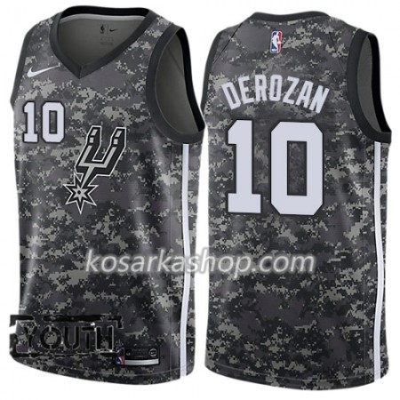 Dres San Antonio Spurs DeMar DeRozan 10 Nike City Edition Crna Swingman - Dječji